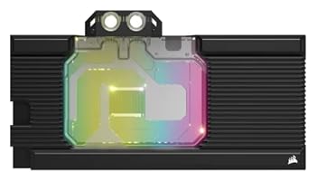 Corsair Hydro X Series XG7 RGB 3090 Ti Strix/TUF GPU-Wasserkühler – Für ASUS ROG Strix und TUF Gaming GeForce RTX 3090 Ti (CNC-gefräste Vernickelte Kupferkühlplatte, Standard-G1/4-Gewinde) Schwarz