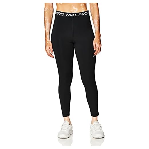 NIKE W NP 365 Tight 7/8 HI Rise Leggings, Mujer, Black/(White), S