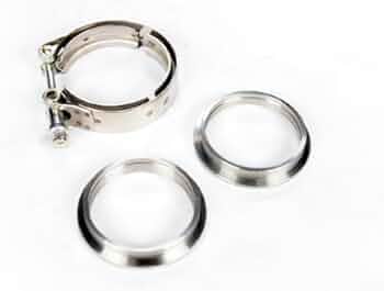 Amazon.com: 2.50 Inch 2.5 V Band Clamp & Flange Turbo Downpipe