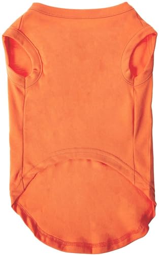 Izefia 2 Pieces Dog Shirts Clothes 2pcs T Shirt for Small Dog Breathable Blank Shirts Cool Summer Cotton Tank Top Vest for Small Dog Puppy Medium Cat Orange and Red L - Image 3