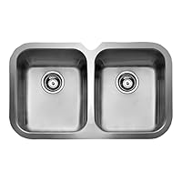 FREGADERO BE 2C 765 Fregadero BE inox 2 cubetas, 200mm, Mueble 80