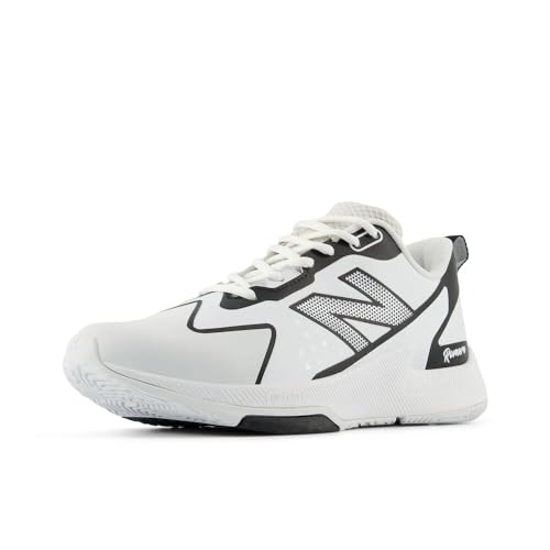 New Balance Women's FuelCell Romero Duo V2 Trainer Softball Shoe, White/Black, 5.5 Wide