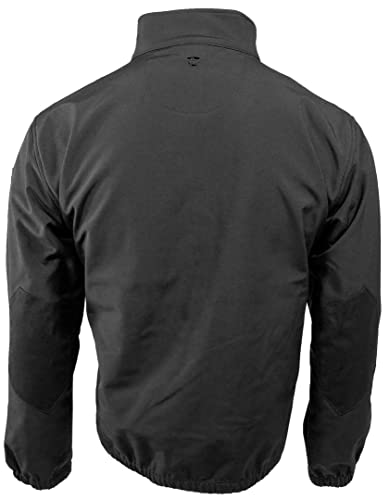 Propper Standard 1/4 Zip Soft Shell Job Shirt, Black, Large Regular #TOP1