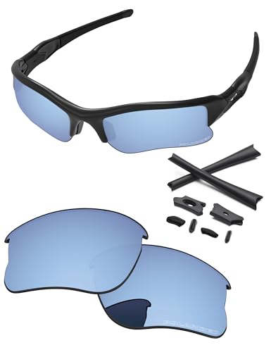 Image of Replacement Lenses & Rubber Kits for Oakley Flak Jacket XLJ OO9009 63mm - Precision Fit, UV Block, Impact Resistant