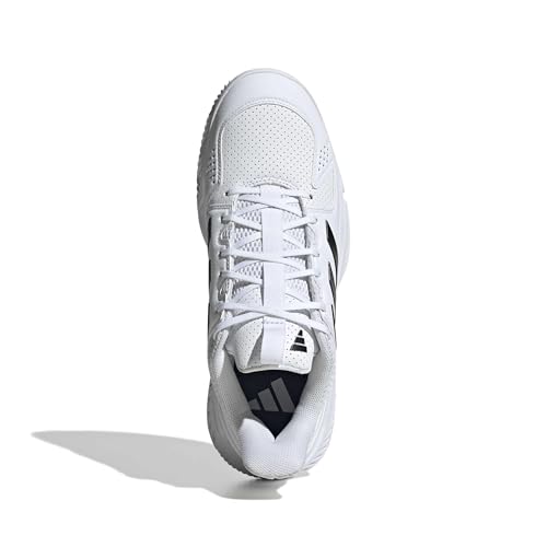 adidas Men's Court Flight M, White/Black, 10.5 - image 2
