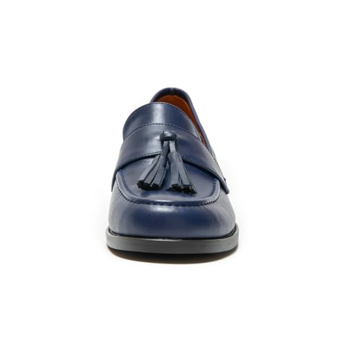 Image of ONEENO Women's Casual Flat Leather Tassel Loafer | Office Shoes