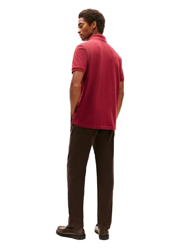 Image of Tommy Hilfiger Mens Short Sleeve Cotton Pique Polo Shirt in Regular Fit