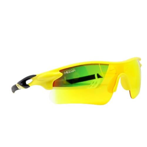 HEEGA Sports Sunglasses for Men Driving Cricket Fishing Cycling Sunglasses (Yellow)-image-23