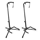 ChromaCast Upright Guitar Stand 2-Tier Adjustable, Extended Height-Fits Acoustic, Electric, Bass, and Extreme Body Shaped Guitars, 2 Pack