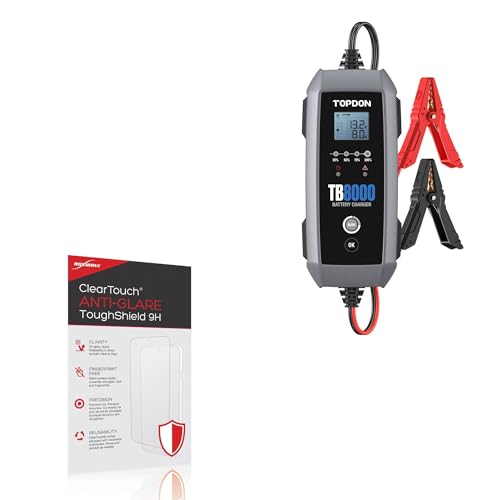 BoxWave Screen Protector Compatible With Topdon TB8000 - ClearTouch Anti-Glare ToughShield 9H (2-Pack), Anti-Glare 9H Tough Flexible Film Screen Protector