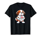 Découvrez cet adorable motif Saint Bernard avec une illustration d'un adorable chien St Bernard montrant sa fidélité et son amour pour son grand-père humain.