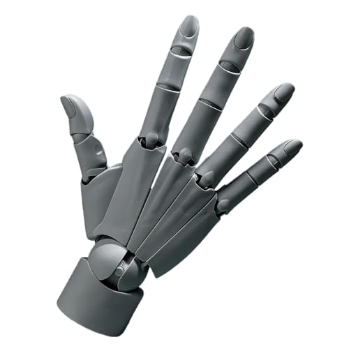 Hand Model Adjustable Hand Model for Drawing Lively Manikin Figure Hand Model for Desk Decoration Sketching Drawing Painting (Right Hand-Grey)