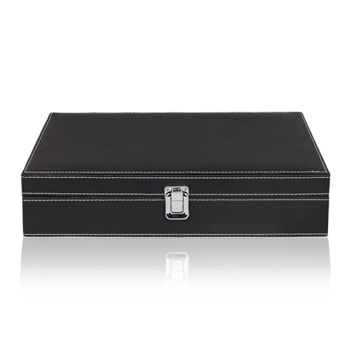 Image of Folk Creations Watch Roll | 12 Slot Double Layer Watch Box | Best Organization for your watches | Best Travel Case (8 Slot Multipurpose Jewellery Organizer)