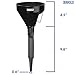 Terbold Automotive Flex Funnel with Hose | Wide Mouth Flexible Oil Funnel for Automotive Use - Gas, Transmission Fluid, Car Fuel, Oil Change (Black)