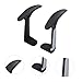 NUOBESTY 2pcs Office Chair Accessories Armrests Ergonomic Replacement Arms for Gaming Chairs Comfortable Plastic Armrests for Office and Home