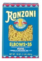 Ronzoni Elbow Macaroni, Elbows-35, 454g