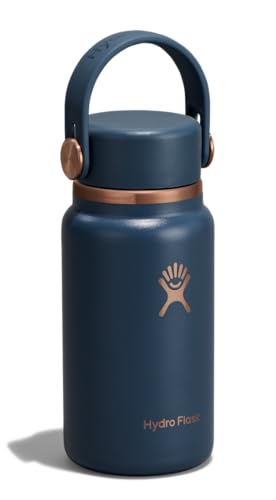 Image of Hydro Flask Micro Bottle - Insulated Mini Leak Proof Flask for Purse or Pocket in 6.7 Oz Harbor Blue ARC