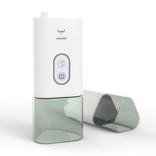 COSMORE おしり洗浄器 携帯お尻洗浄器 おしり洗浄 ハンディおしり洗浄器 お尻洗い 電動 携帯用 手持ち型 超軽量 伸縮レバー ノズル360度回転 清潔 衛生 旅行用便利グッズ ホワイト、グリーン