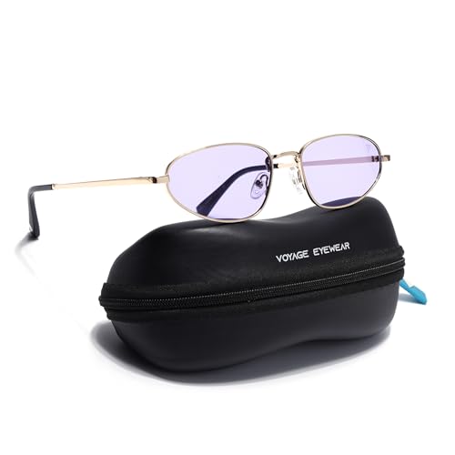 Image of Voyage UV Protected Oval Sunglasses for Men & Women