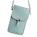 PANNY Ledergurt Für Taschen Damen-Handytasche Touchable Leather Change Bag Crossbody Mini Shoulder Bag Wallet Channel Taschen Damen Groß (Blue, One Size)