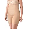 Maidenform-womens-Fitsense-High-Waist-Thigh-Slimmer-With-Lycra-Dm0072 Flexees Women's FitSense High Waist Thigh Slimmer with Lycra DM0072, Transparent, 2X Large