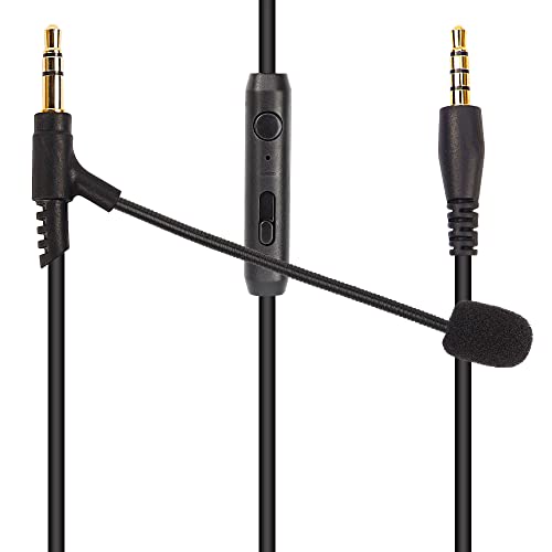 MEIRIYFA Boom Mic Cable for Headphones,3.5mm Jack Microphone...