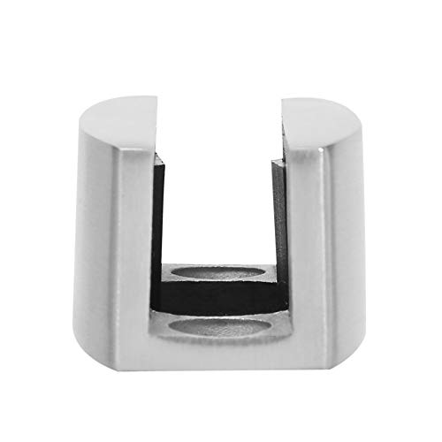 MAGT Glasschiebetür Bodenführung, Schiebetür Bodenführung aus Edelstahl 304, Führungsschiene Ersatz für Rahmenlose Glasschiebetüren