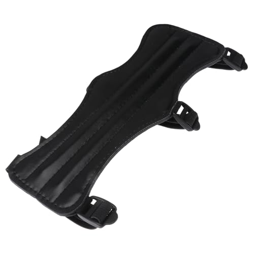 Anneome Archery Glove Men Adjustable Archery Arm Guard Protective Wristband Tab Arrow Holder