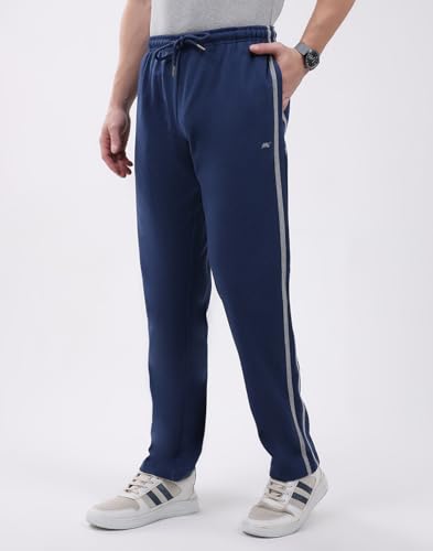 Image of Monte Carlo Men's Regular Fit Solid Track Pants | Drawstring Closure | Side Pocket Sports Lower | Comfortable & Stylish Lower for Men's