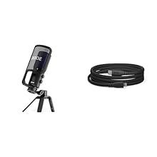 [NT USB+] is a professional USB microphone with a studio-grade condenser capsule and premium components. Record directly to a computer or mobile device. Ultra-low-noise, high-gain Revolution Preamp for pristine sound without the noise. High-power hea...