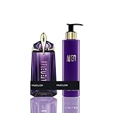 MUGLER Alien Eau de Parfum, Damen-Parfum, Amberartig, holzig und blumig, Nachfüllbar, 90 ml + MUGLER Alien Parfümierende Bodylotion, 200 ml