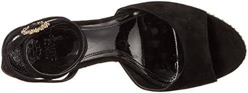 Vince Camuto Women's Footwear Women's Inna Studded Platform Heel Sandal Wedge, Black, 6 | Image 4