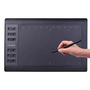 Mesa Digitalizadora 11,6" 5080 Lpi Caneta com Alta Precisão de Sensibilidade e Suporte para Diversos Softwares Gráficos Ilustração e Edição para Desenhistas e Designers Gráficos