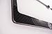 Fit Toyota 86 4K Gloss Black Carbon Fiber License Plate Frame with Cap