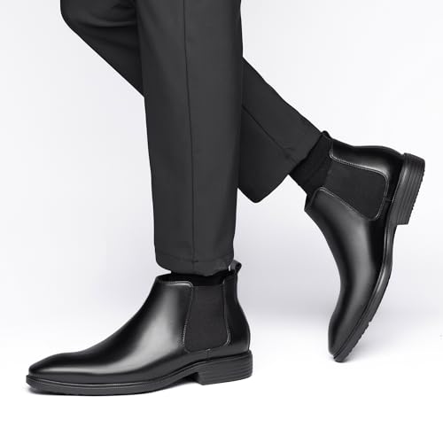 フォクスセンス ブーツ ビジネスシューズ チェルシーブーツ ビジネス 革靴 サイドゴア メンズ 完全防水 チャッカー 本革 ドレスシューズ フォーマル 滑り止め 最高級イタリア産の天然牛革 の商品画像 8