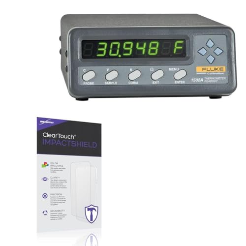 BoxWave Screen Protector Compatible With Fluke Calibration 1502A - ClearTouch ImpactShield (2-Pack), Impenetrable Screen Protector Flexible Film