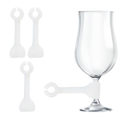 Colgador para copas de vino tinto – Soporte antideslizante e inastillable para vasos de vidrio para lavavajillas | Clip de enjuague para utensilios de lavavajillas | Protege la cristalería frágil para