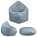 Produktbild BuBiBag - 2in1 Sitzsack Bodenkissen - Outdoor Sitzsäcke Indoor Beanbag in 32 Farben und 3 Größen - Sitzkissen für Kinder und Erwachsene (100 cm Durchmesser, Grau)