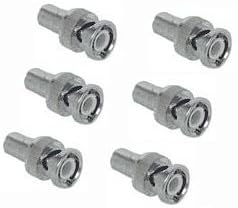 QSRCBN6 6 Pack RCA-BNC Connectors