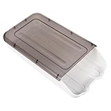 DONFAMDS 冷蔵庫用透明卵収納ケース 自動ローリング式 卵の鮮保持 スタッキング可能 多層積み重ね対応 清潔に保てる収納容器