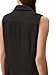 Calvin Klein Women's Crepe Sleeveless Button-Down Top