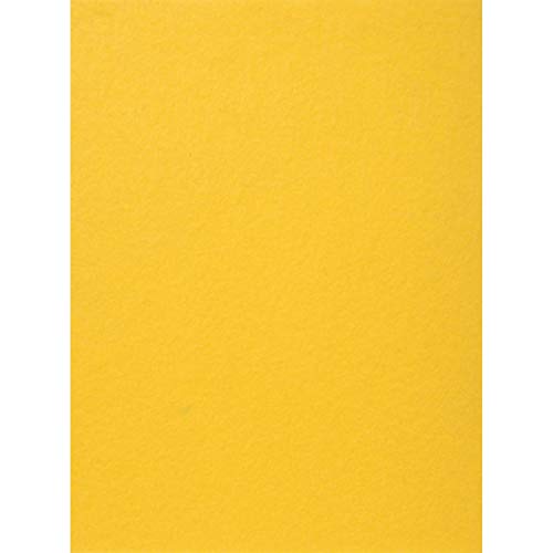 Darice Sticky Back Stiff Felt Sheet Yellow 9 x 12 inches (5-Pack) FLT-0435