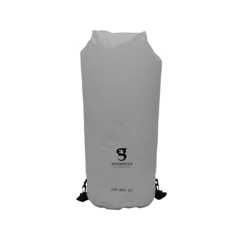 geckobrands Tarpaulin Dry Bag – Bolsa impermeable de PVC con mosquetón para almacenamiento seguro, para navegación, kayak, camping