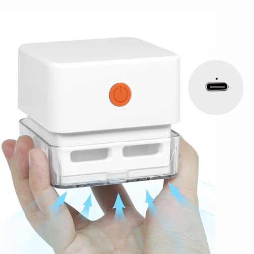 GOODELI Tabletop Vacuum?Desktop Vacuum Cleaner?Desk Vacuum Cleaner Mini?Type C Charging?Simple Cleaning?Low Noise?Sketching Art?Dander Cleaning