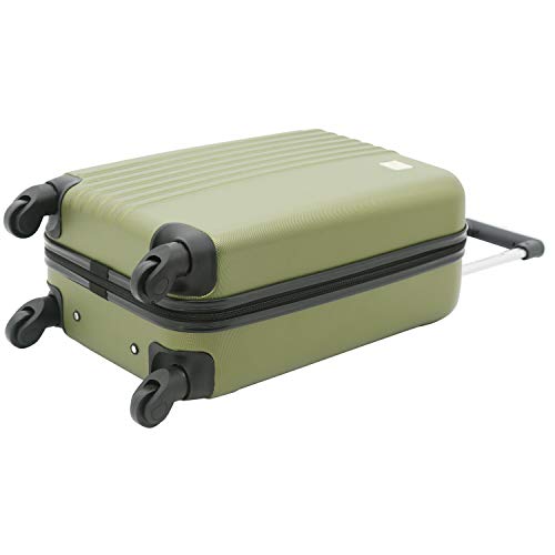 Travelers Club Cosmo Hardside Spinner Luggage, Fern Green, Carry-On 20-Inch