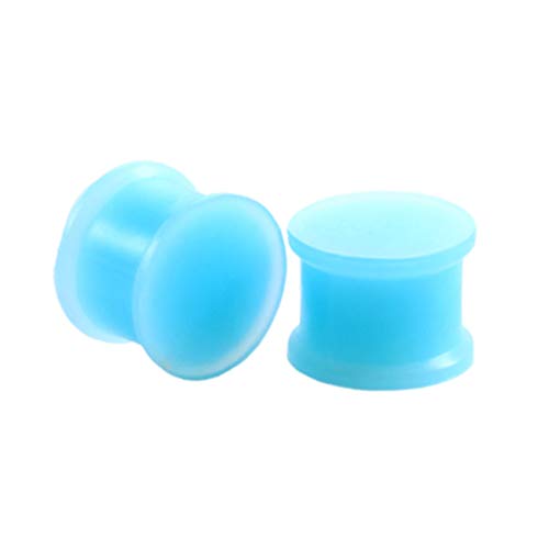 24 pcs Silicone Plugs Ear Gauges Stretching Kit 00g-1 inch Double Flared Expander Tunnels Flesh Saddle Set for Women Men Body Piercing Jewelry,Good Gift3