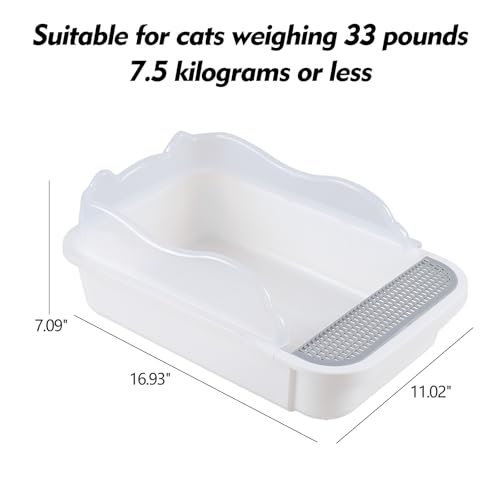 Arenero para gato Mediana abierto con pala blanco miniatura 2