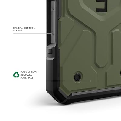 URBAN ARMOR GEAR UAG Designed for iPhone 16 Plus Case 6.7 Pathfinder - Compatible with MagSafe Charging Rugged Shockproof Anti-Slip Military Grade Protective Cover, Olive Drab