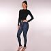 STRIR-Ropa Vaqueros Talla Grande Mujer,Mujer Flacos De Cintura Alta Leggings Elásticos Skinny...
