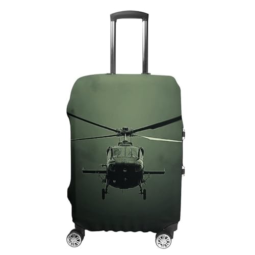 Helicopter Luggage Cover Travel Suitcase Covers for Luggage Elastic Carry on Luggage Covers for Suitcase Tsa Approved Washable Luggage Sleeve Protector Fits 18-32 Inch M